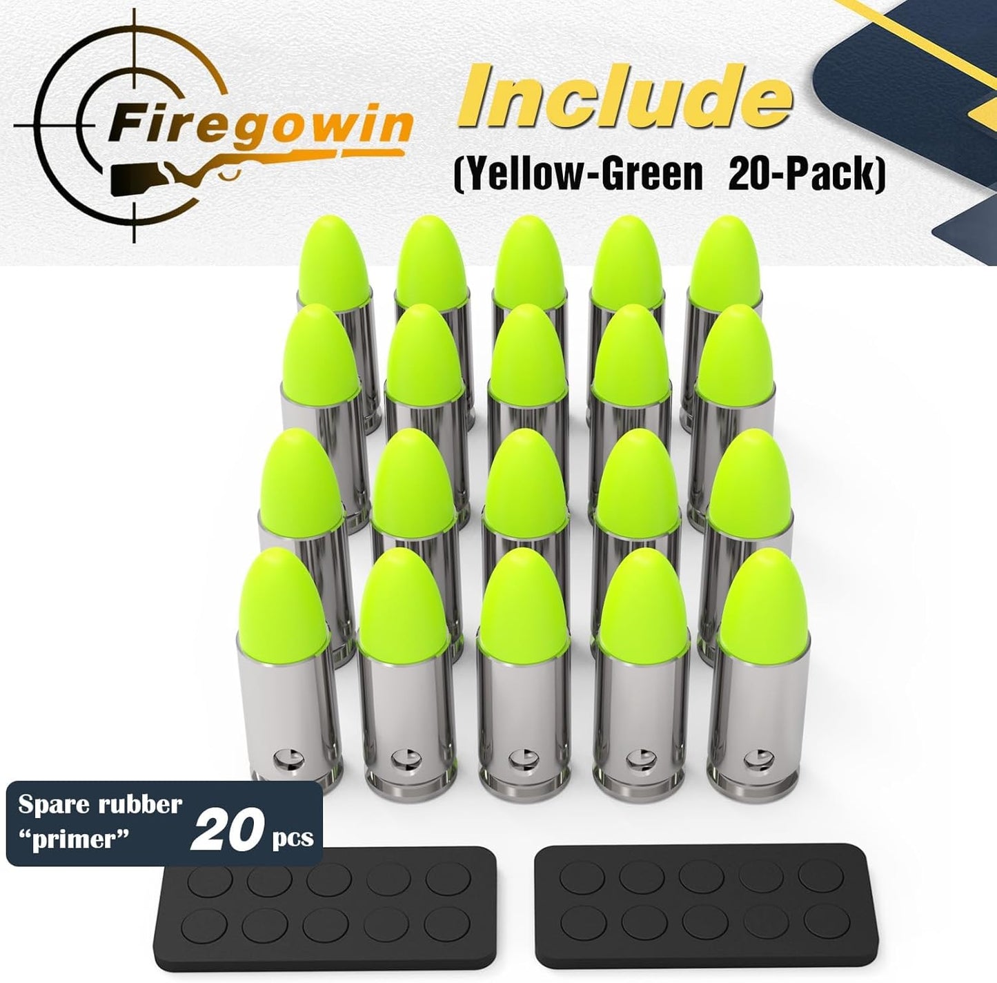 Pro Dummy Rounds - Reusable 9mm, 12GA, .50, .45, & .380ACP Training Snap Caps for Safe Dry Fire Practice | Durable Design with Secure Primer Options