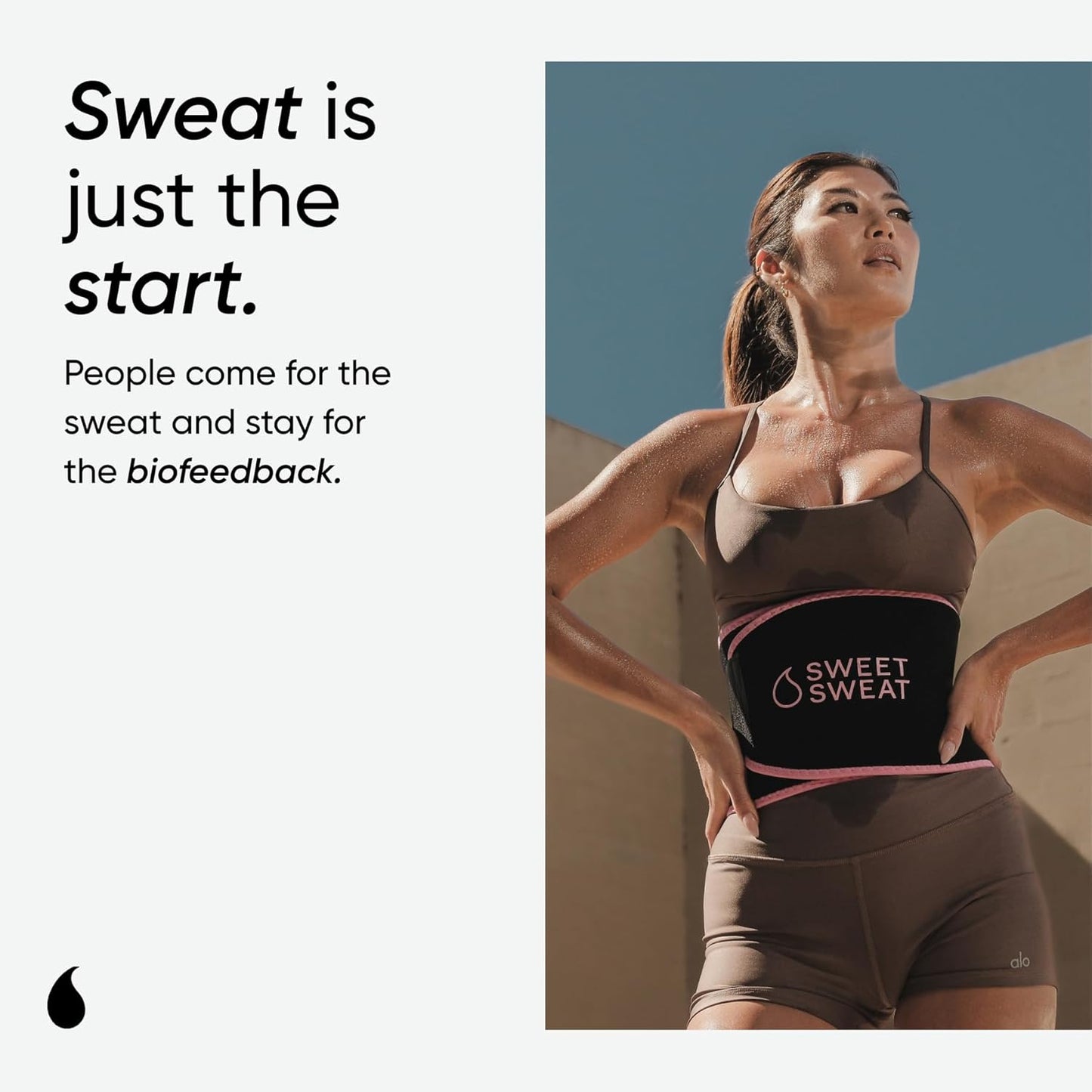 Sports Research Sweet Sweat Waist Trimmer - Premium Fitness Band for Enhanced Sweat | Unisex Design