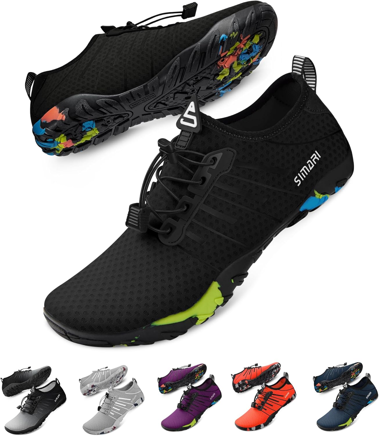 SIMARI Water Shoes - Lightweight Quick-Dry Aqua Socks for Surfing, Swimming & Beach Sports | Non-Slip Design