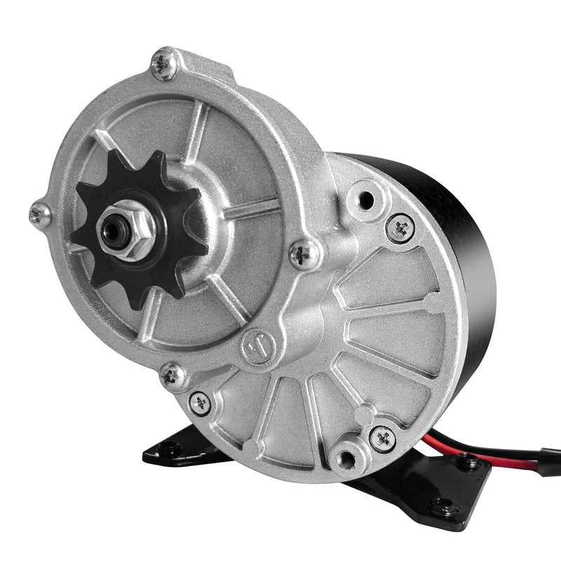 Bemonoc DC 12V 250W Gear Reduction Motor with 9 Tooth Sprocket, MY1016Z2 Brushed Motor for E Scooter, Electric Wheelchairs, Motorcycles, Massagers and Mowers