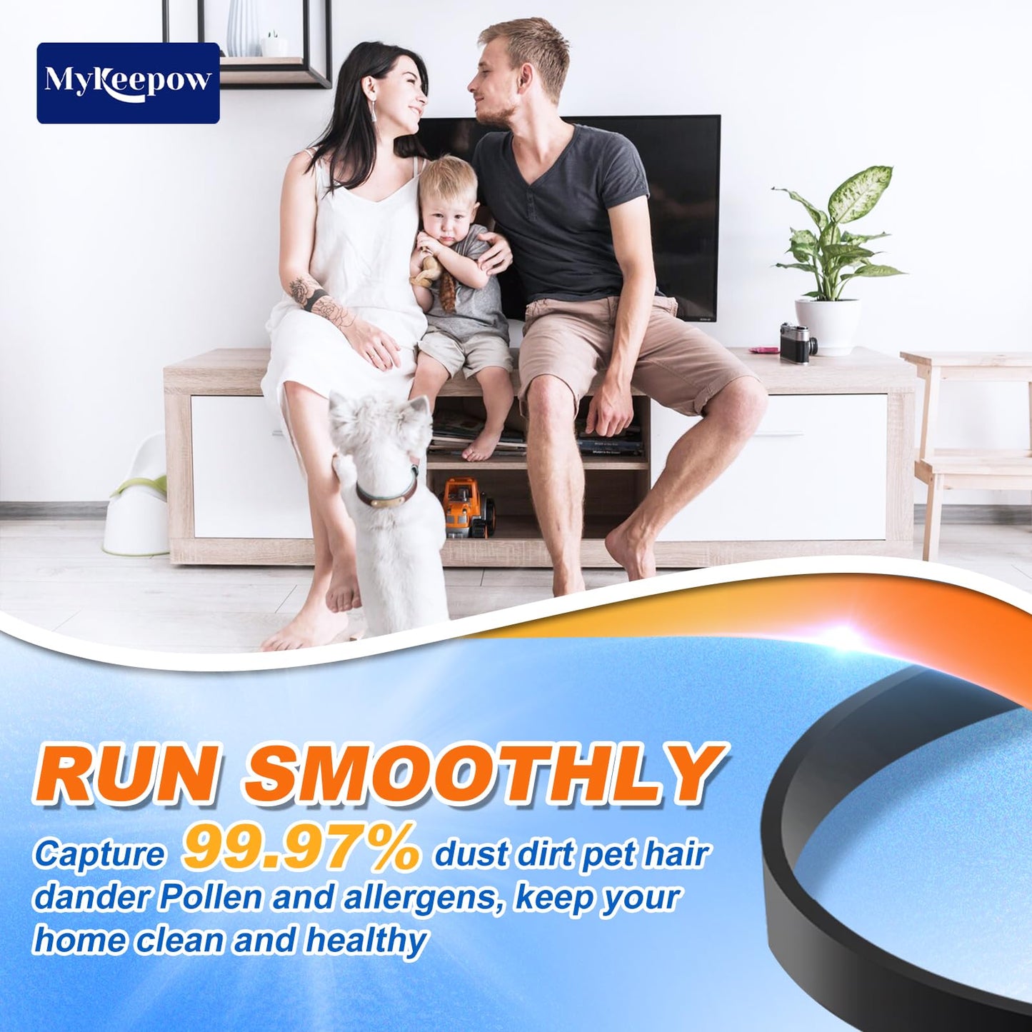 MyKEEPOW 61110 Vacuum Belt for Eureka Boss SmartVac 4870 4872 4874 4875 4880 4885 Series, Replace Part 61110, 61110A, 61110B, 61110C, 3 Pack