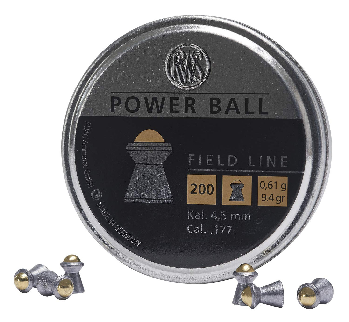 Rheinisch-Westfälische 2317414 RWS Power Ball 2317414 Air Gun Ammo .177