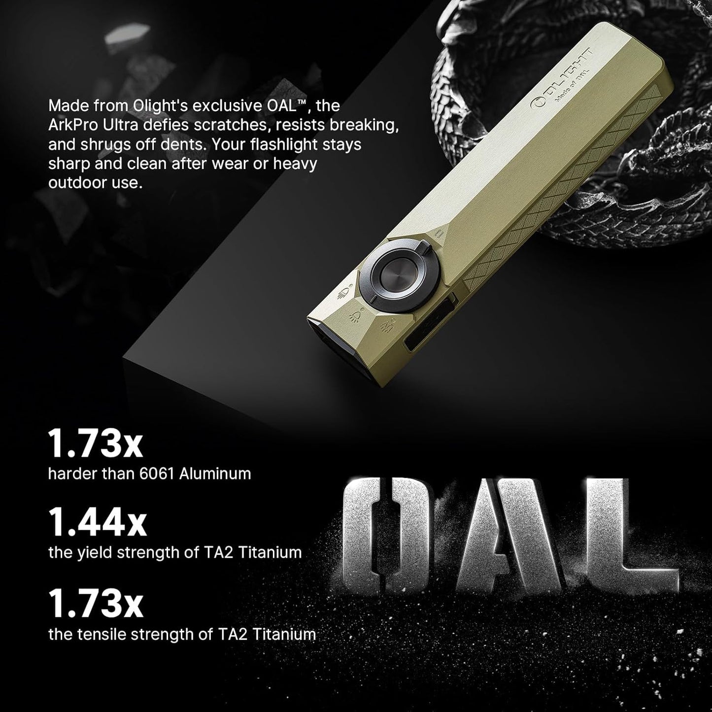OLIGHT ArkPro Ultra EDC Flashlight - 1700 Lumens Rechargeable Portable Light | Includes I3T 2 EOS Pocket Flashlight