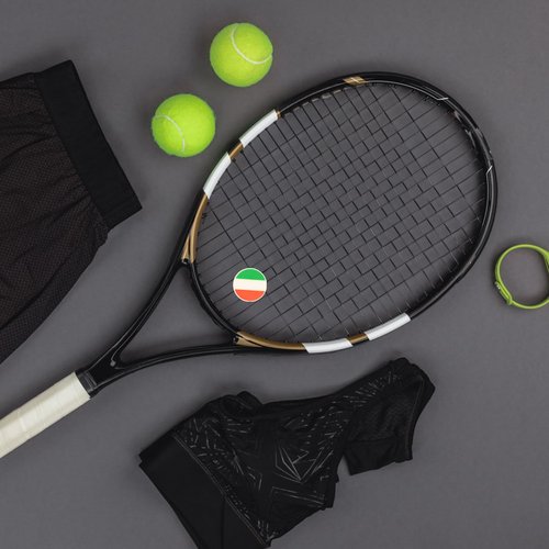 BESPORTBLE 10PCS Vibration Dampeners Silicone Tennis Dampener National Flag String Shock Absorber Accessory for Tennis Players Beginners
