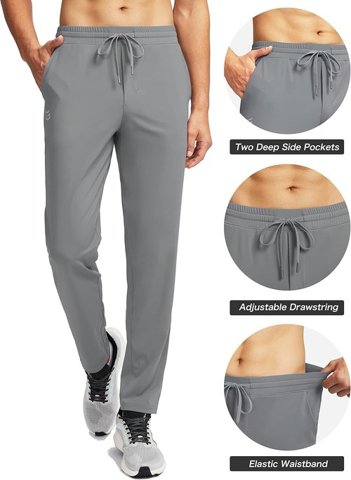 G Gradual Men's Sweatpants - Tapered Athletic Pants with 4 Pockets for Running & Gym Workouts