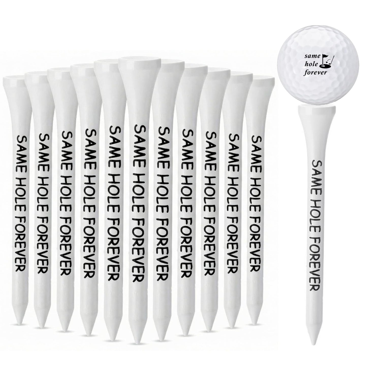LaRandom 100 Pcs Wood Golf Tee Bulk Wedding Party Favors Wooden 2.8 Inch Golf Tees for Men Groom Husband Lovers Wedding Birthday Party Gift