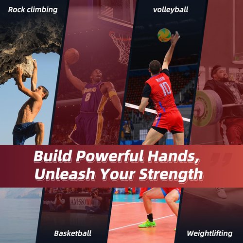 FAURIMMER Hand Grip Strengthener Set, 6-Pack 50LB to 300LB Hand Grips Finger Strengthener, Heavy-Duty Grip Strength Trainer with Protective Foam for Forearm Exercise, Hand Gripper, Hand Therapy, Ideal for Home Gym and Muscle Building