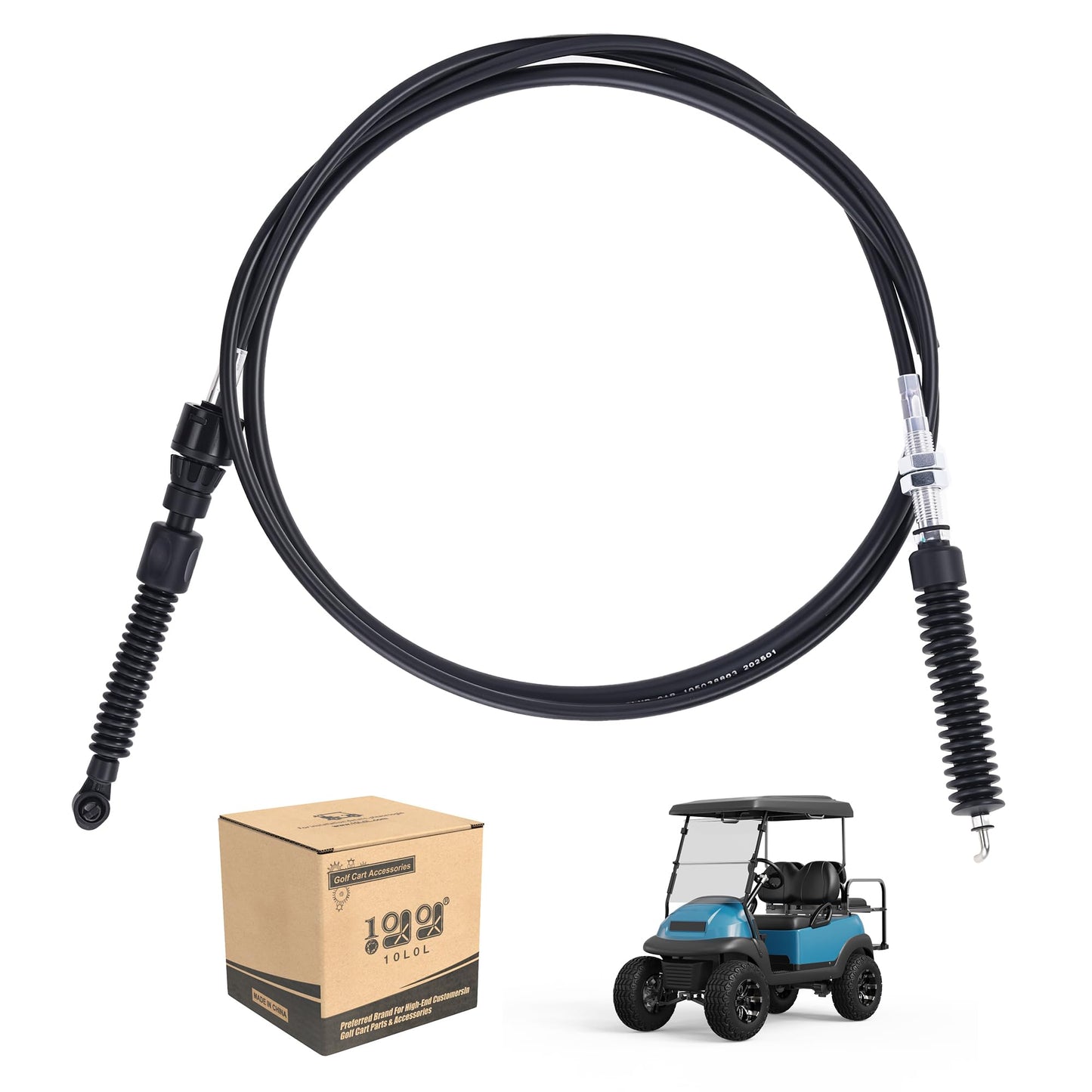 10L0L Golf Cart Transmission Shift Cable for Club Car Precedent 4-Seat & 6-Seat Models, Replacement Shifter Cable, Replaces OEM 105038803, Smooth Gear Control Cable