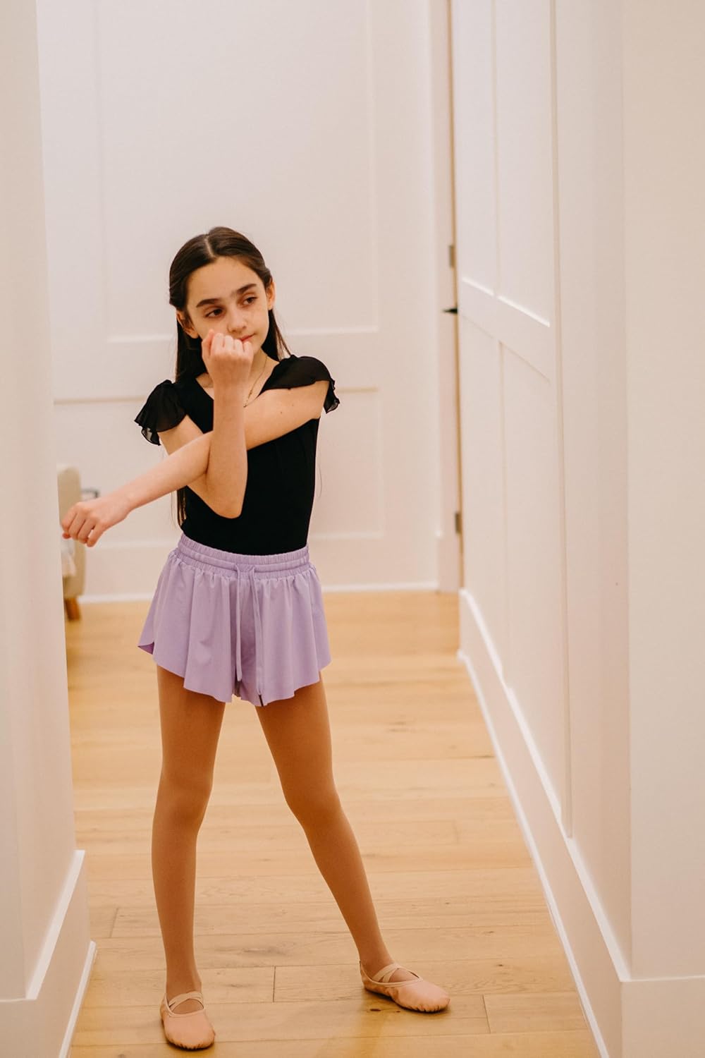 Stelle Girls' Ballet Dance Convertible Tights - Ultra Soft Pro Transition Design, Perfect Fit