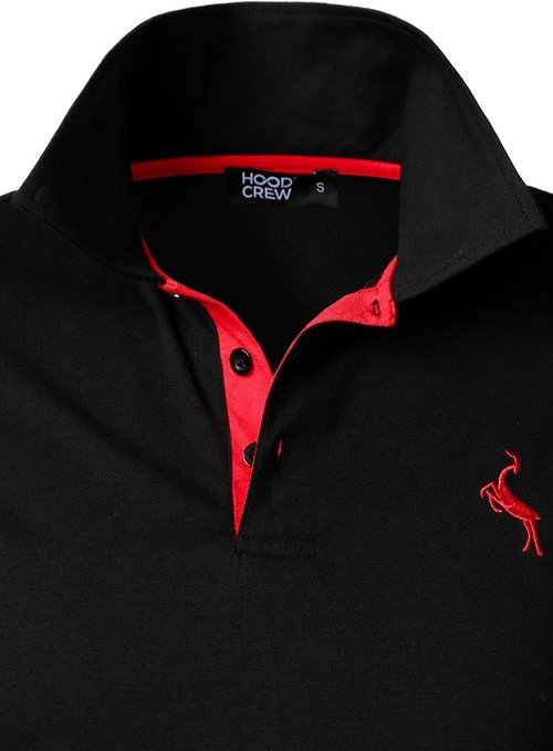 HOOD CREW Men’s Classic Polo Shirt - Lightweight Short Sleeve Casual Top in Various Colors