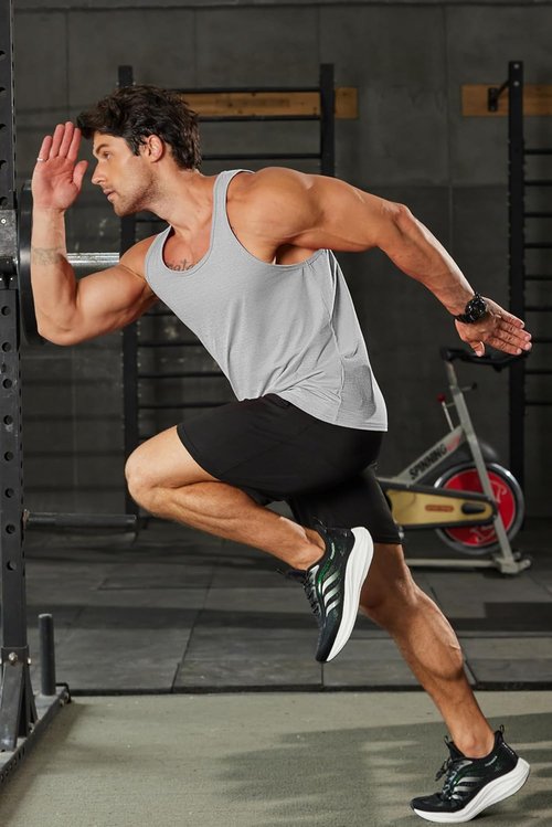 COOFANDY Men's Workout Tank Tops - Dry Fit Sleeveless Gym Shirts for Bodybuilding | Pack of 2