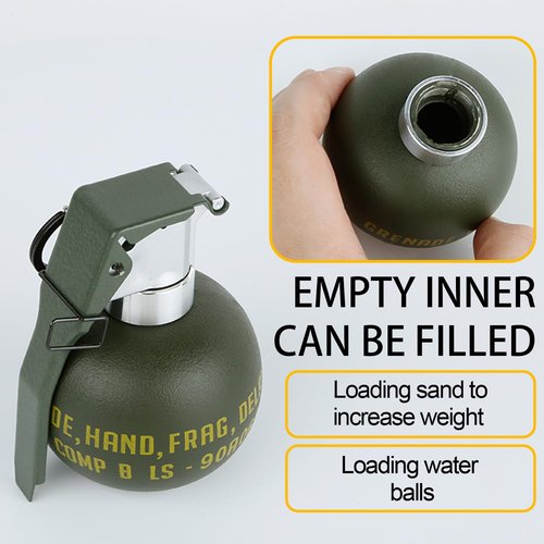 Disratw Airsoft Grenade M67 Toy Plastic CS Hand Grenade Model Tactical Gear Accessories for Army Fans Cosplay Props CS Game for Age 14+ (No Function)