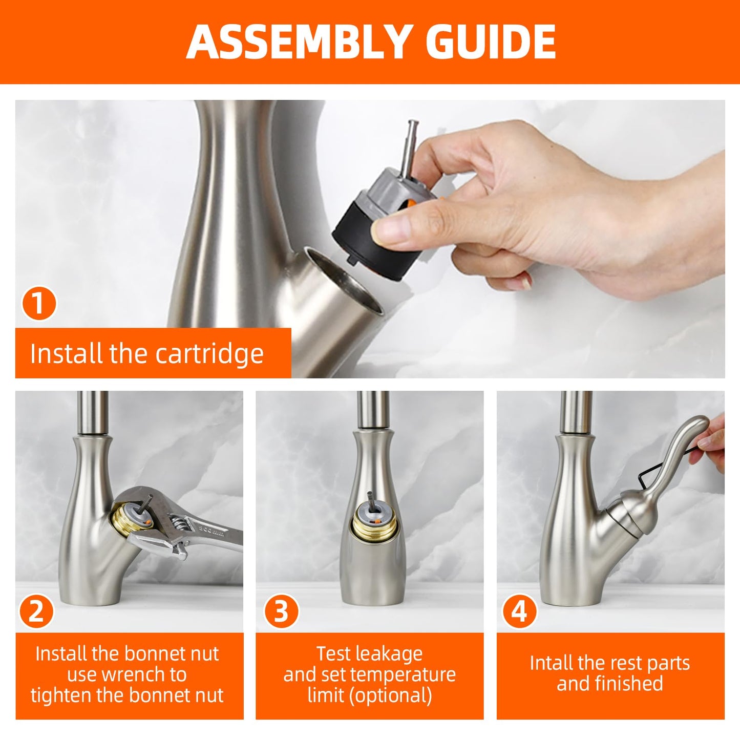 RP50587 Cartridge Valve Replacement for RP50587 Delta Cartridge, Compatible with DST Single Handle Kitchen and Lavatory Faucets - Includes Allen Wrench for Easy Installation