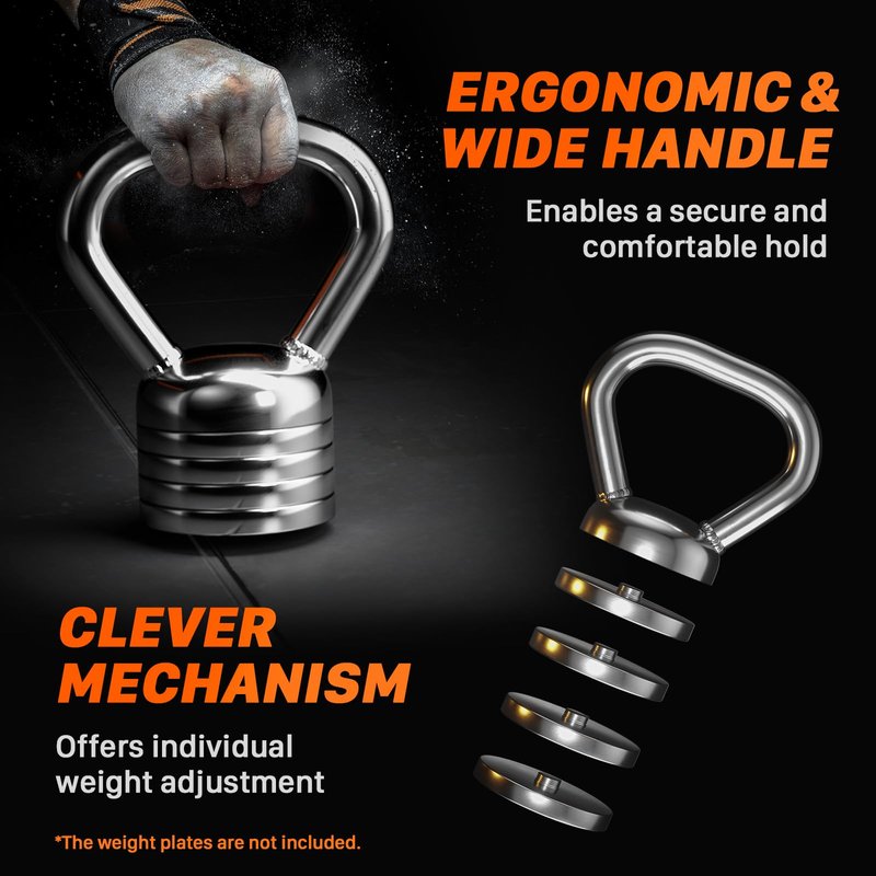 Northdeer Kettlebell Handle Steel Grip 10LB - Compatible with Northdeer Steel Weights