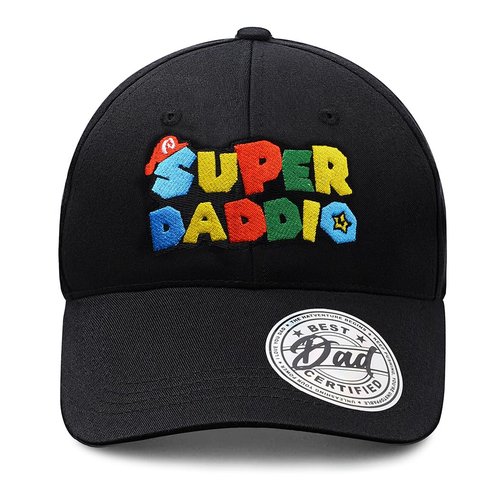 Dad Trucker Hat - Men Gift for Dad from Daughter Son Kid, Christmas, Birthday, Fathers Day - Super Daddio Baseball Cap (US, Alpha, One Size, Standard, Super Daddio)