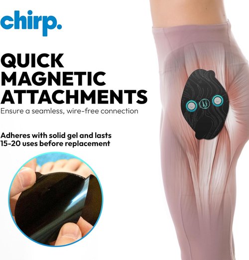 Chirp Halo Pads - Deep Tissue Support for Targeted Pain Relief & Muscle Recovery | Ideal for Back, Shoulders, Hips