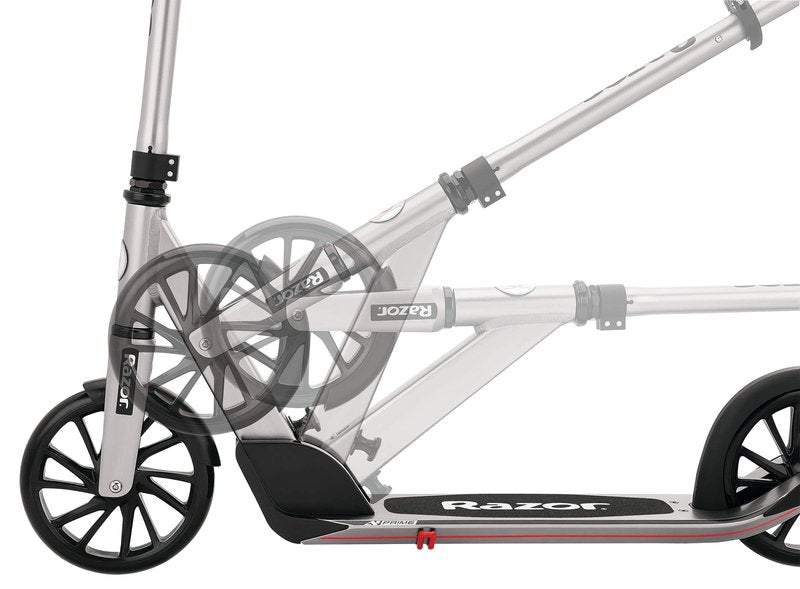 Razor A5 Prime Kick Scooter for Kids Ages 8+ - Extra-Large Deck, 8" Urethane Wheels, Anodized Aluminum Frame, Anti-Rattle Technology, For Riders Up to 220 lbs