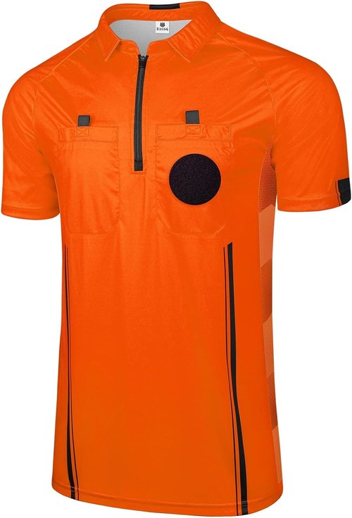 FitsT4 Sports Pro Soccer Referee Jersey - Short Sleeve Referee Shirt for Ultimate Comfort