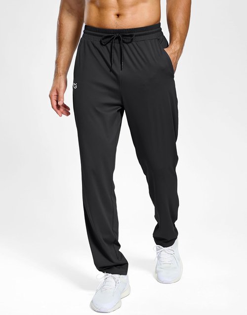 G Gradual Men's Athletic Sweatpants - Lightweight Stretch Joggers with Pockets for Gym & Running