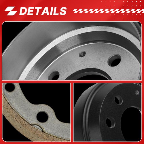 Fit4drive Golf Cart Brake Drum/Hub and Brake Shoes Spring Kit Fit for Club Car DS 1995-Up &Precedent 2004-Up, OEM#101791101, 101823201, 1011466/10181630 (101791101)