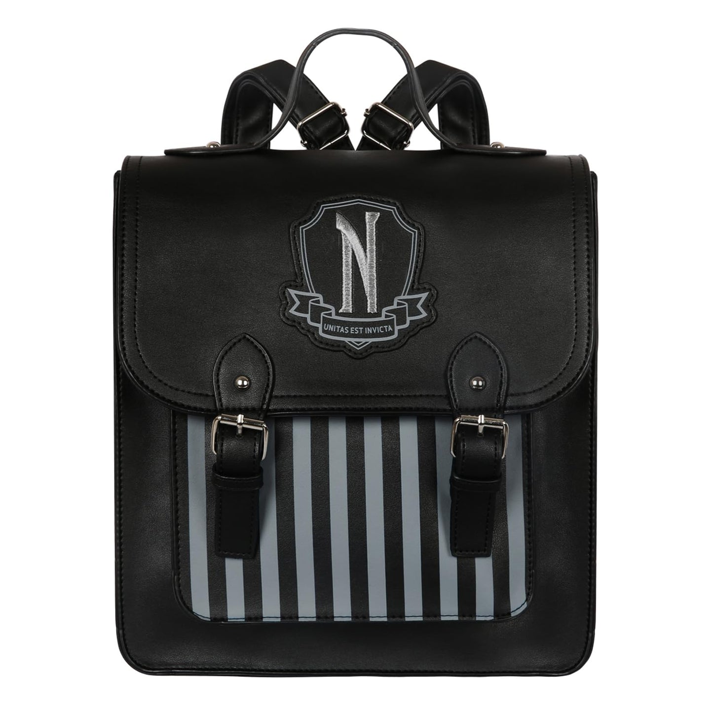 HEYIYI Gothic Backpack Black Faux Leather