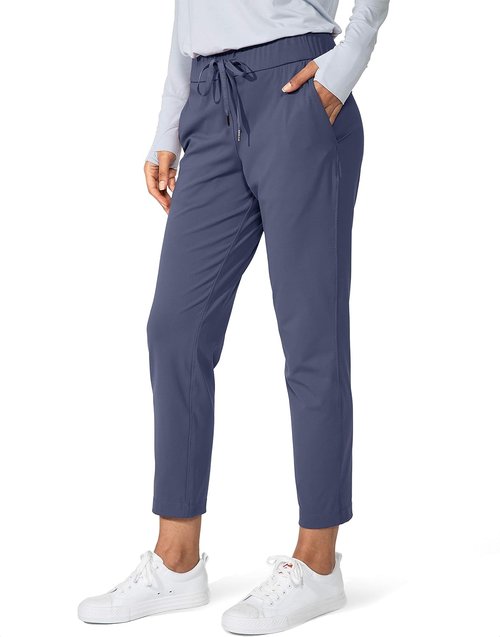 G Gradual Women's 7/8 Stretch Ankle Pants - Deep Pockets for Golf, Athletic, Lounge & Travel