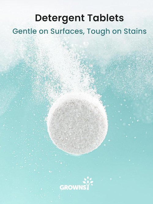 GROWNSY Bottle Washer Detergent Tablets - 130 Count for Deep Cleaning | Removes Milk Residue & Odor