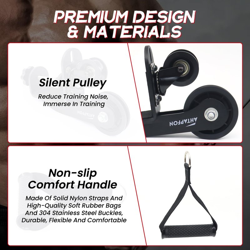 AHTAPFON Arm Wrestling Training Equipment, Arm Wrestling Training Table Pulley Cable System, Fitness Wrist & Forearm Strengtheners for Adults Professional and Biceps Training