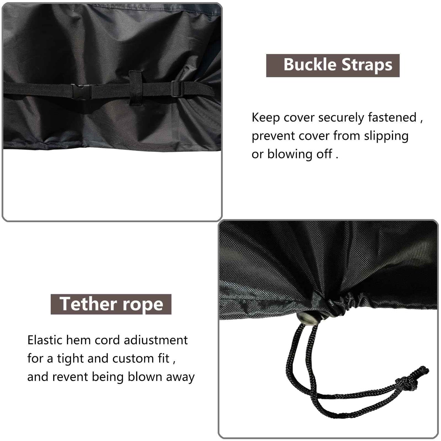 COSFUN 100 Gallon Oval Stock Tank Cover,Waterproof Dust Proof Anti-UV Ice Bath Cover,Keep Water Trough Clean,Black