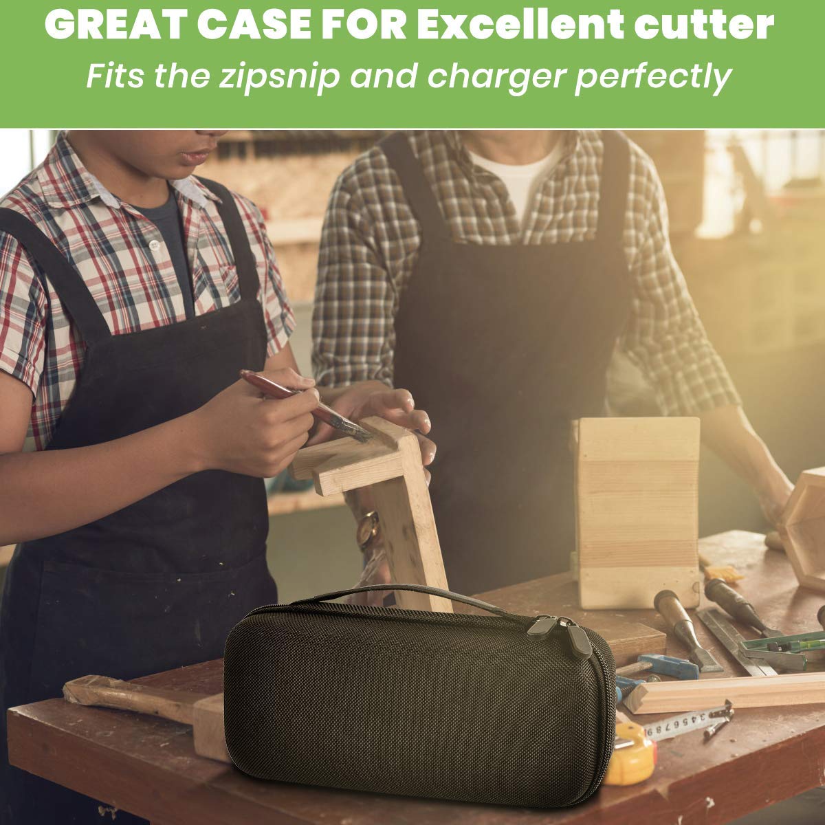 ALKOO Case Compatible with WORX WX082L/ WX081L, Organizer for ZipSnip Cordless Electric Scissors, Fabric Scissors, Rotary Cutter
