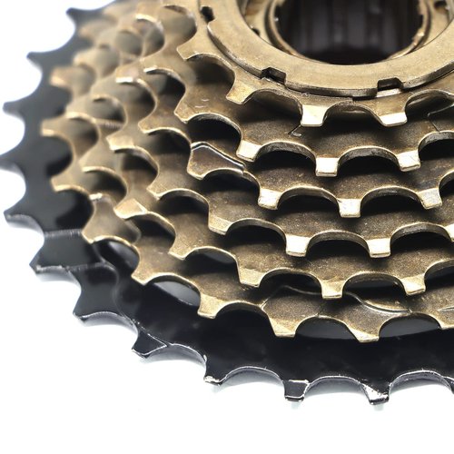 Hycline Bike Freewheel, 7 Speed 14-28T Bicycle Freewheel Threaded Type Freehub Cycling Replacement Part