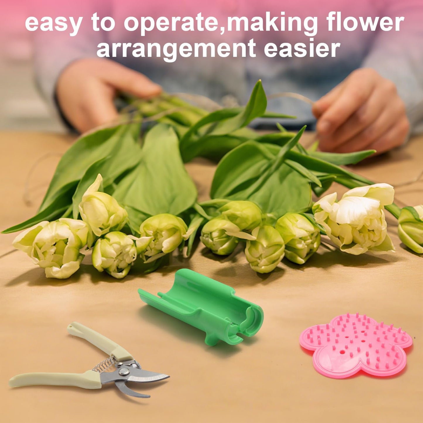 Rose Thorn Stripper Tool, Zhoujitong - 3-in-1 Professional Rose Dethorner, Florist Supplies, Florist-Grade Thorn Remover for Roses with Safety Guard for Bouquets and Pruning