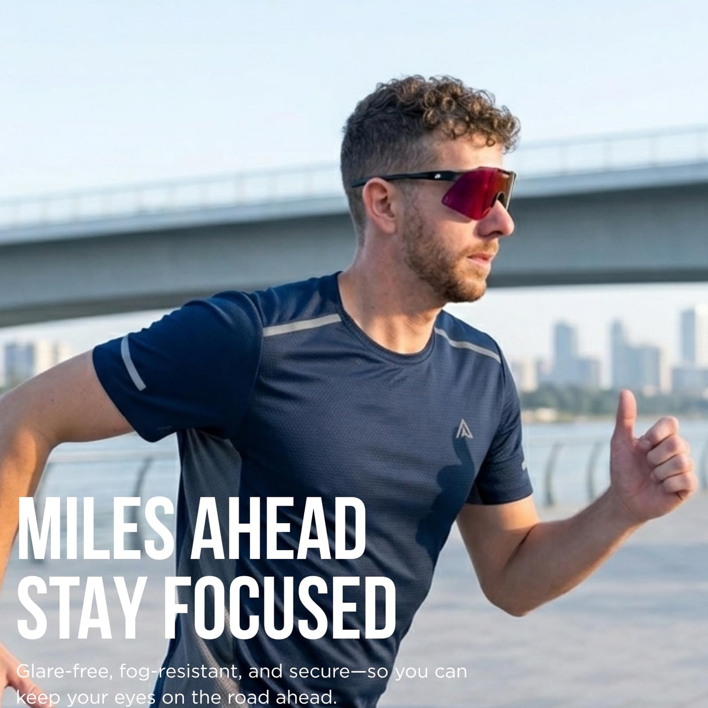 AEROX Running Sunglasses and Sports Glasses for Men and Women - Shades for Cycling and Baseball