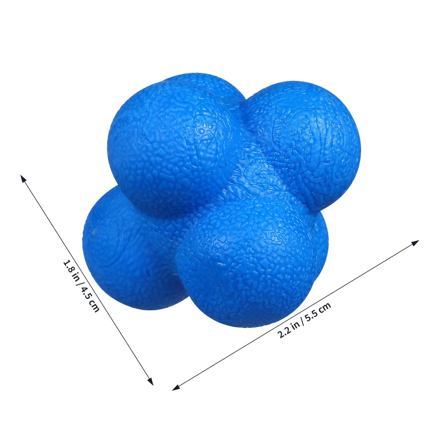 Toyvian 6 Pcs Agility Reaction Reflex Balls Bounce Ball Training Pack for Hand Eye Coordination Sports Workout Indoor Outdoor