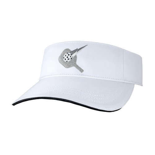 Pickleball Pro® Visor Men's/Women's Lightweight, UV-Protective, Stay Cool Sports Visor (Sterling Silver Logo)