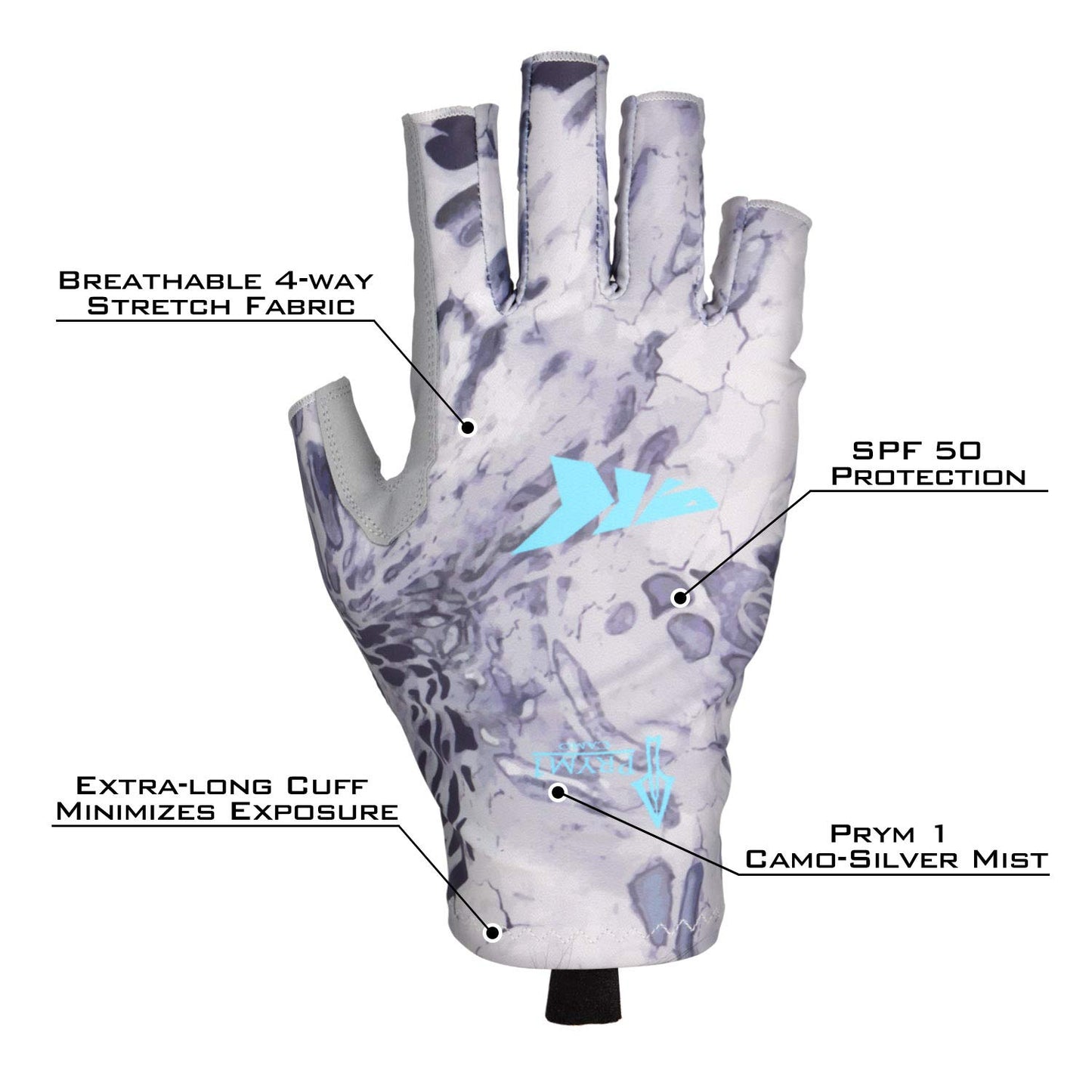 KastKing Sol Armis Sun Gloves UPF50+ Fishing Gloves UV Protection, Sun Protection for Outdoor, Kayaking, Rowing
