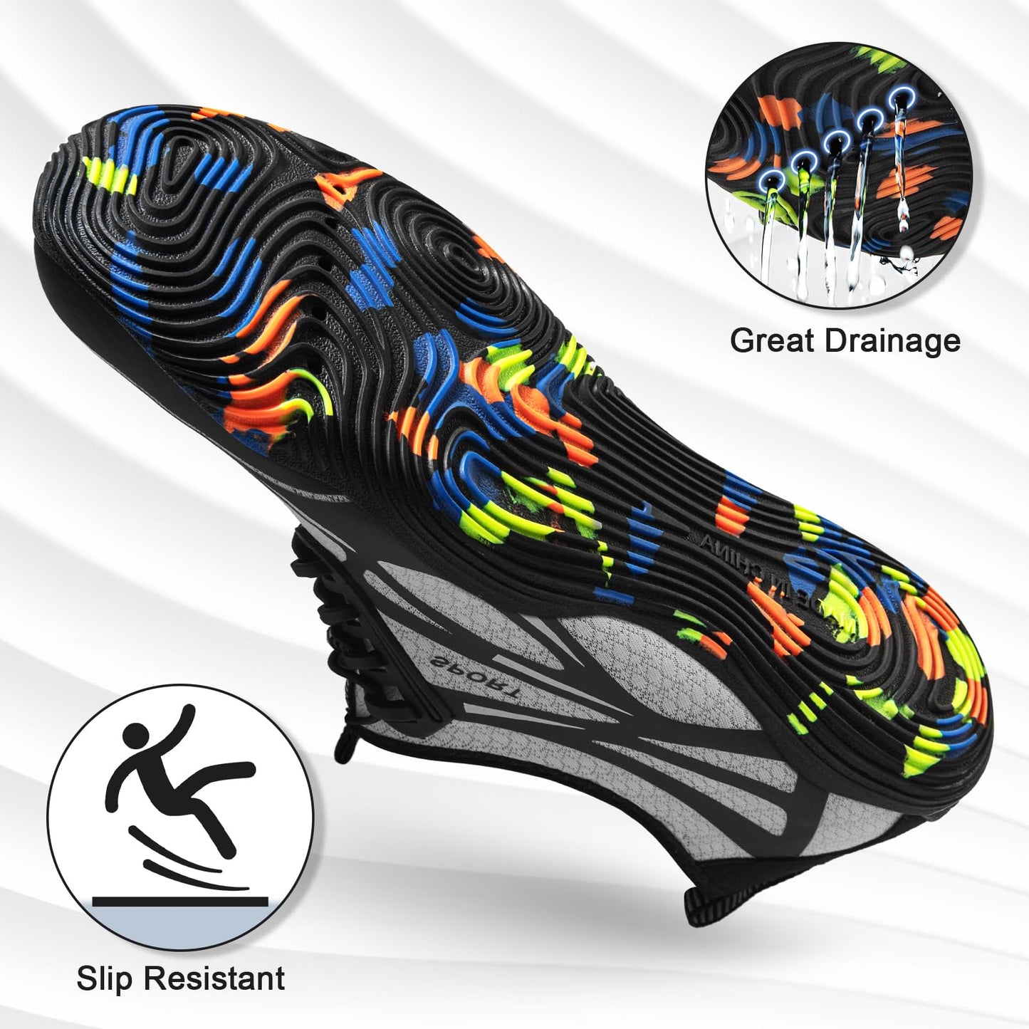 ATHMILE Water Shoes for Men Women River Swim Beach Pool Adult Quick Dry