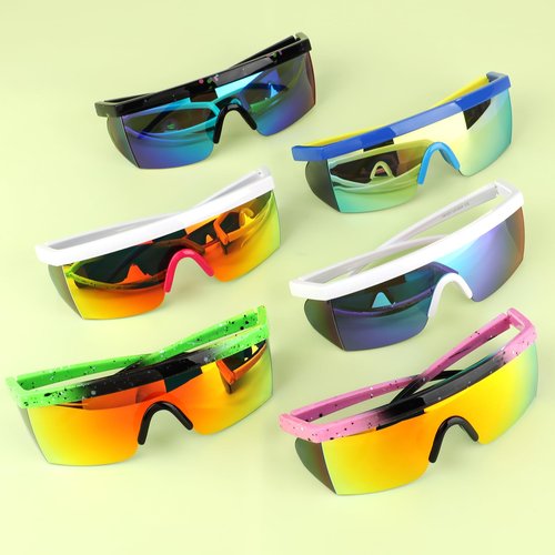 6 Pairs Polarized Sports Sunglasses for Men Women,UV400 Protection Outdoor Running, Cycling,Driving Glasses with Nose Pad for Golf,Motorcycle,Baseball