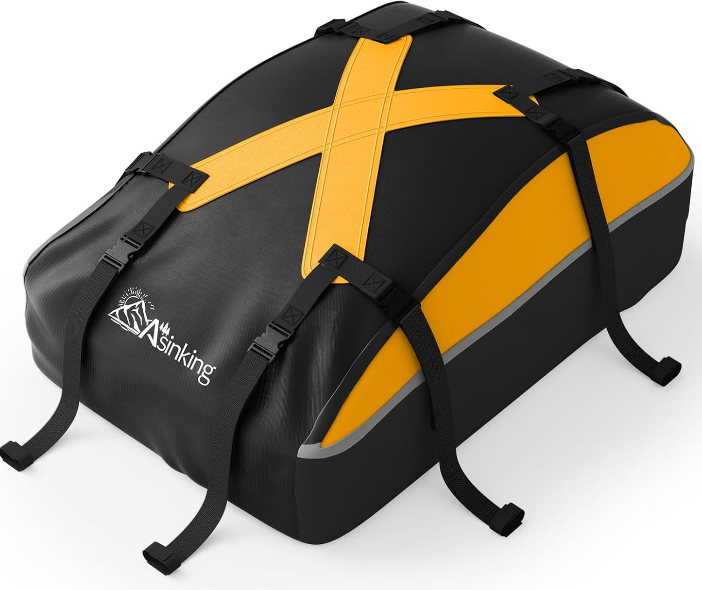 Skiennix Rooftop Cargo Carrier Bag - 100% Waterproof 20 Cubic Feet Luggage Carrier for All Vehicles | Includes Anti-Slip Mat & Hooks