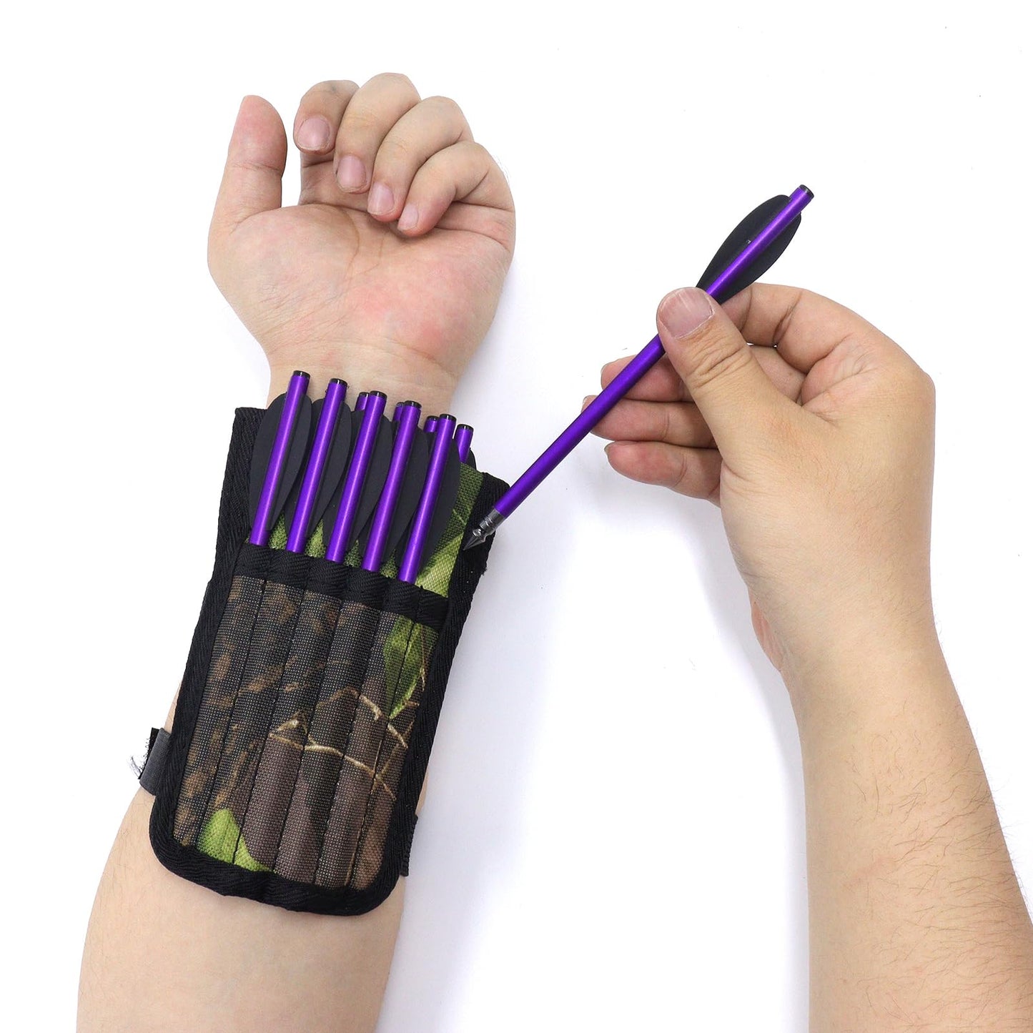 RUOERSISI Mini Crossbow Arrow Quiver Oxford Cloth Crossbow Bolt Holder Mini Arrow Case Pistol Crossbow Bolts Quiver Can Hold 12pack Crossbow Bolts