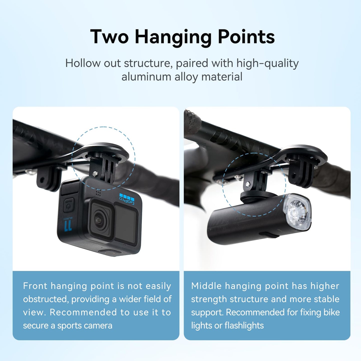 CYCPLUS Out Front Bike Mount Z3, Cycling Computer Bicycle Mount Compatible with Garmin/Igpsport/Xoss Cycling Computer