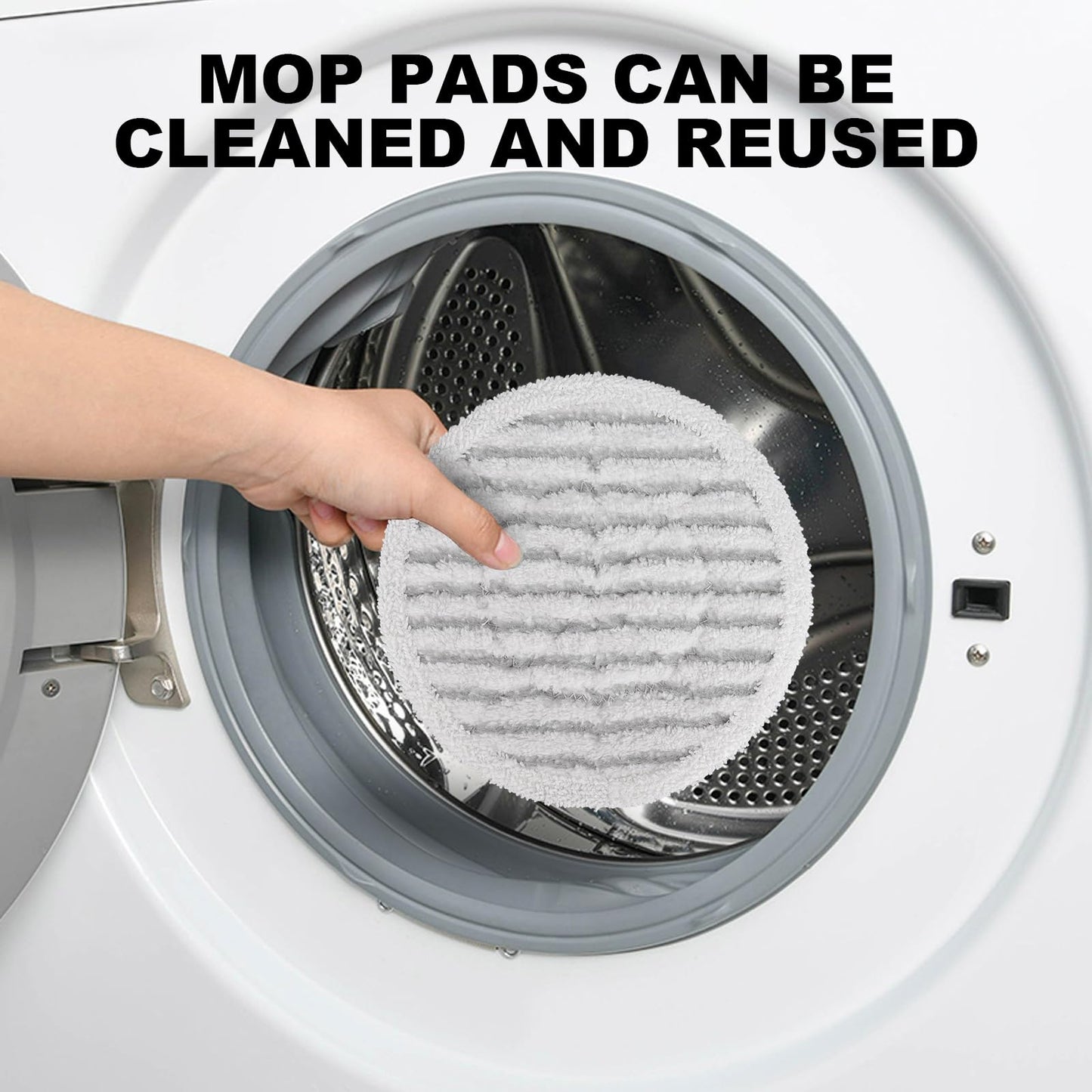 Pads for Shark Steam Scrub Mop: 12 Pack Spin Mop Refills Fit for Shark S7000 S7001 S7000C S7201 S7000AMZ S8201 S8001 S8000 Steam and Scrub Pads - Hard Floor Steam Mop Washable Pads S7001TGT