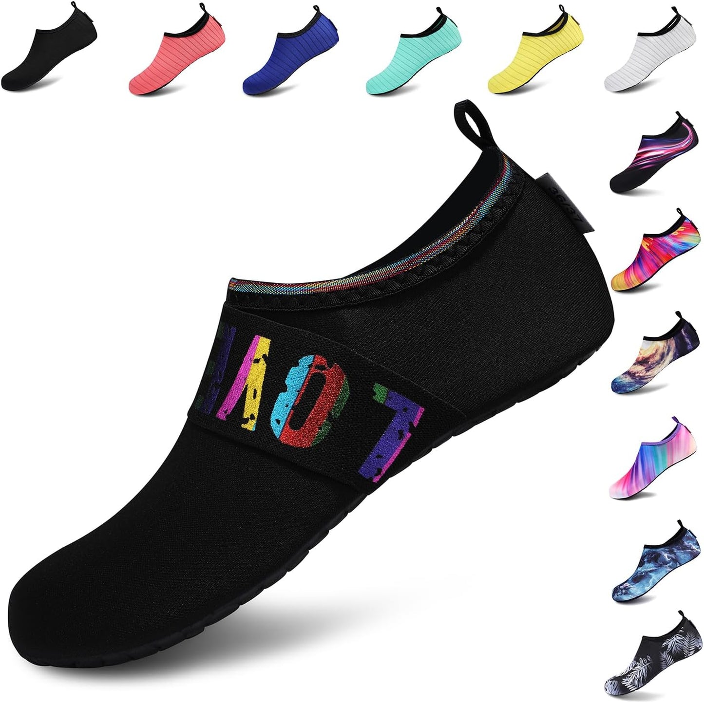 VIFUUR Aqua Yoga Shoes - Barefoot Quick-Dry Water Sports Slip-On for Men & Women