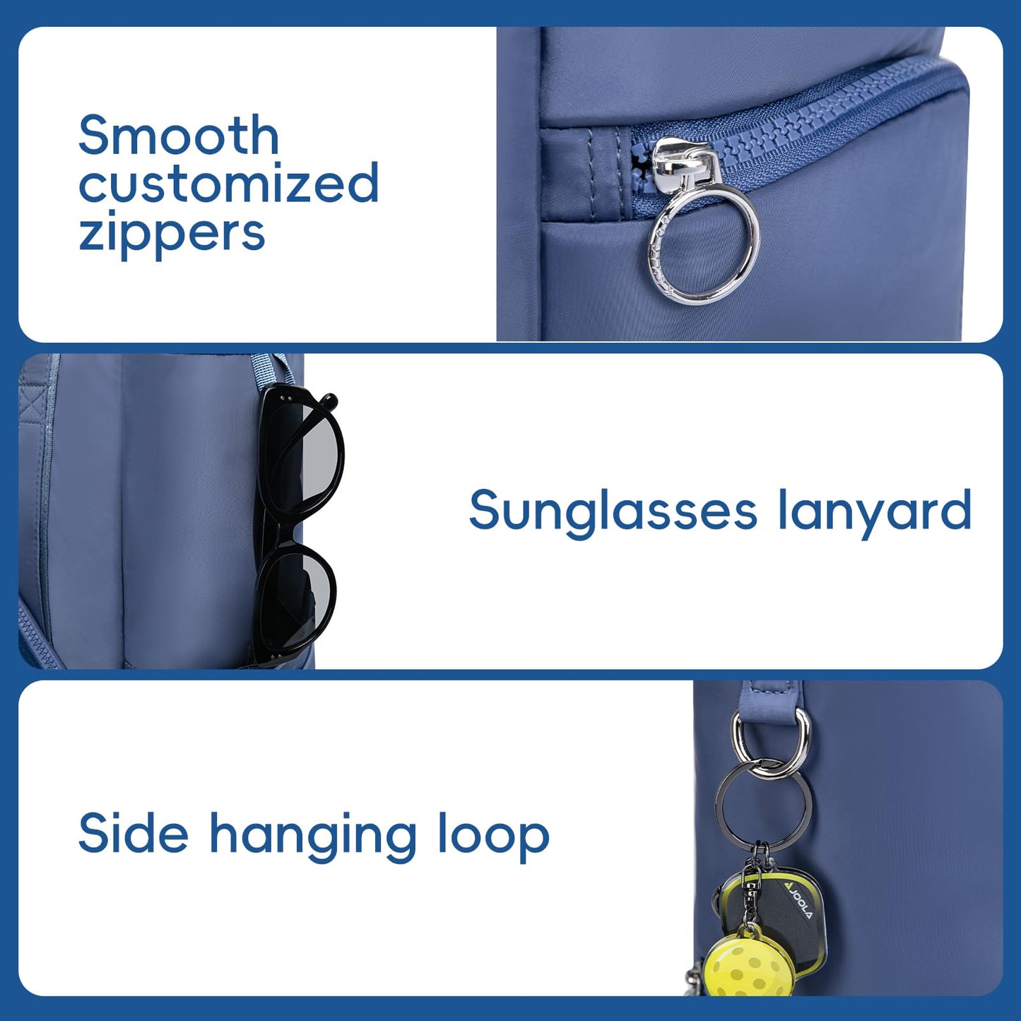 Pickleball Tote Bag for Women with Fence Hook, Quilted Pickleball Bag Holds 3-4 Paddles with Shoe Compartment & Wet Pocket