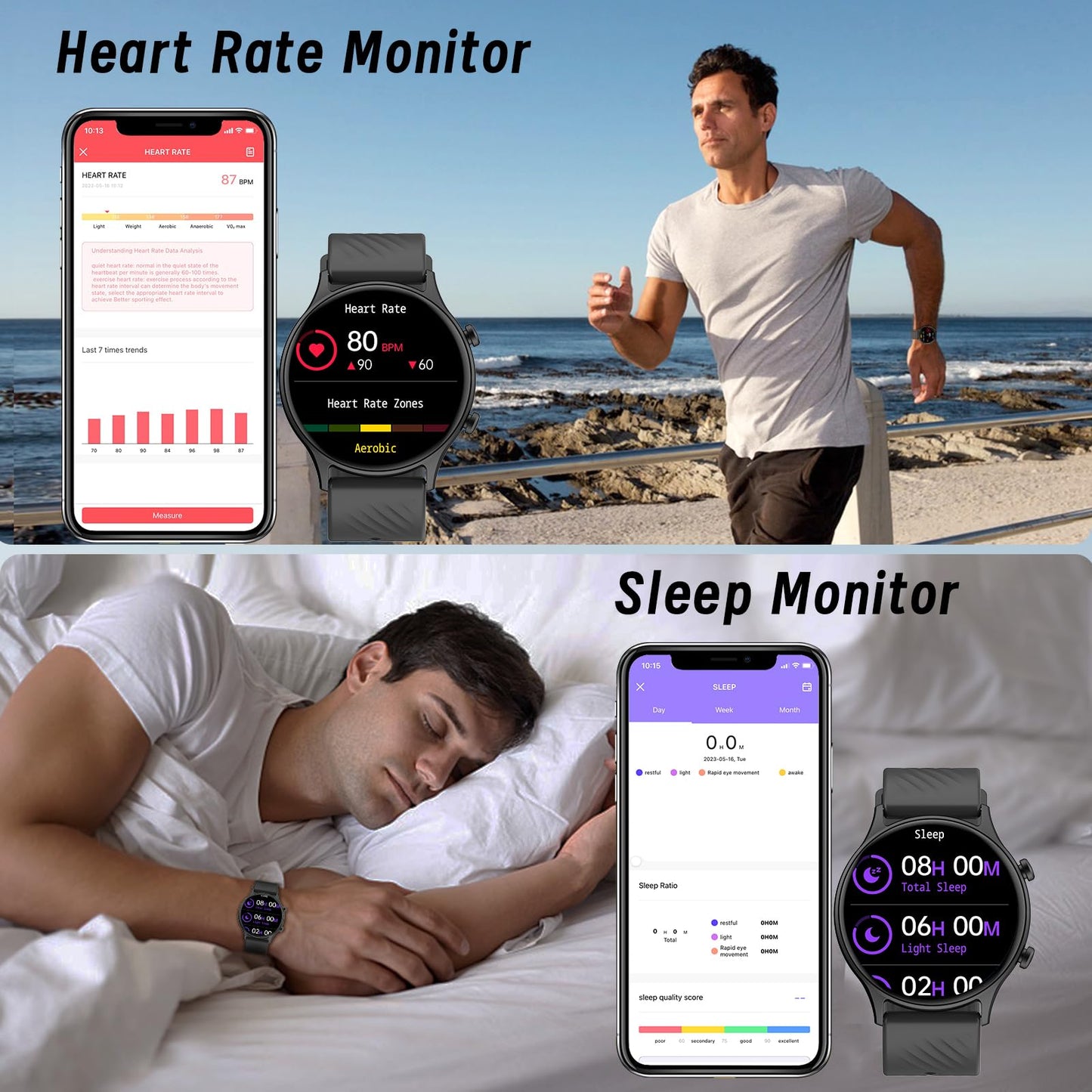 Smart Watches for Women,Fitness Smart Watch (Answer/Make Call), 1.4"Screen Waterproof Smart Watches with 123 Sports Modes/Heart Rate Monitor/Sleep Tracker, Watches for Women for Android iOS Khaki