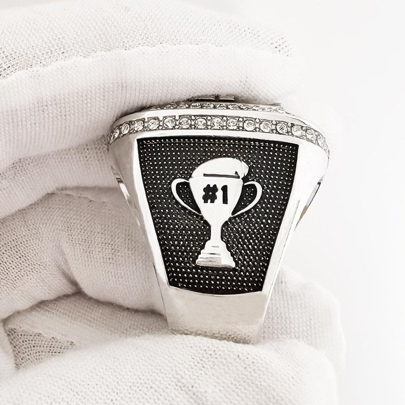 ZZXZJW 2026 Fantasy Football Championship Ring Trophy Award for Fantasy Football League Winner (Model 6, Size 11)