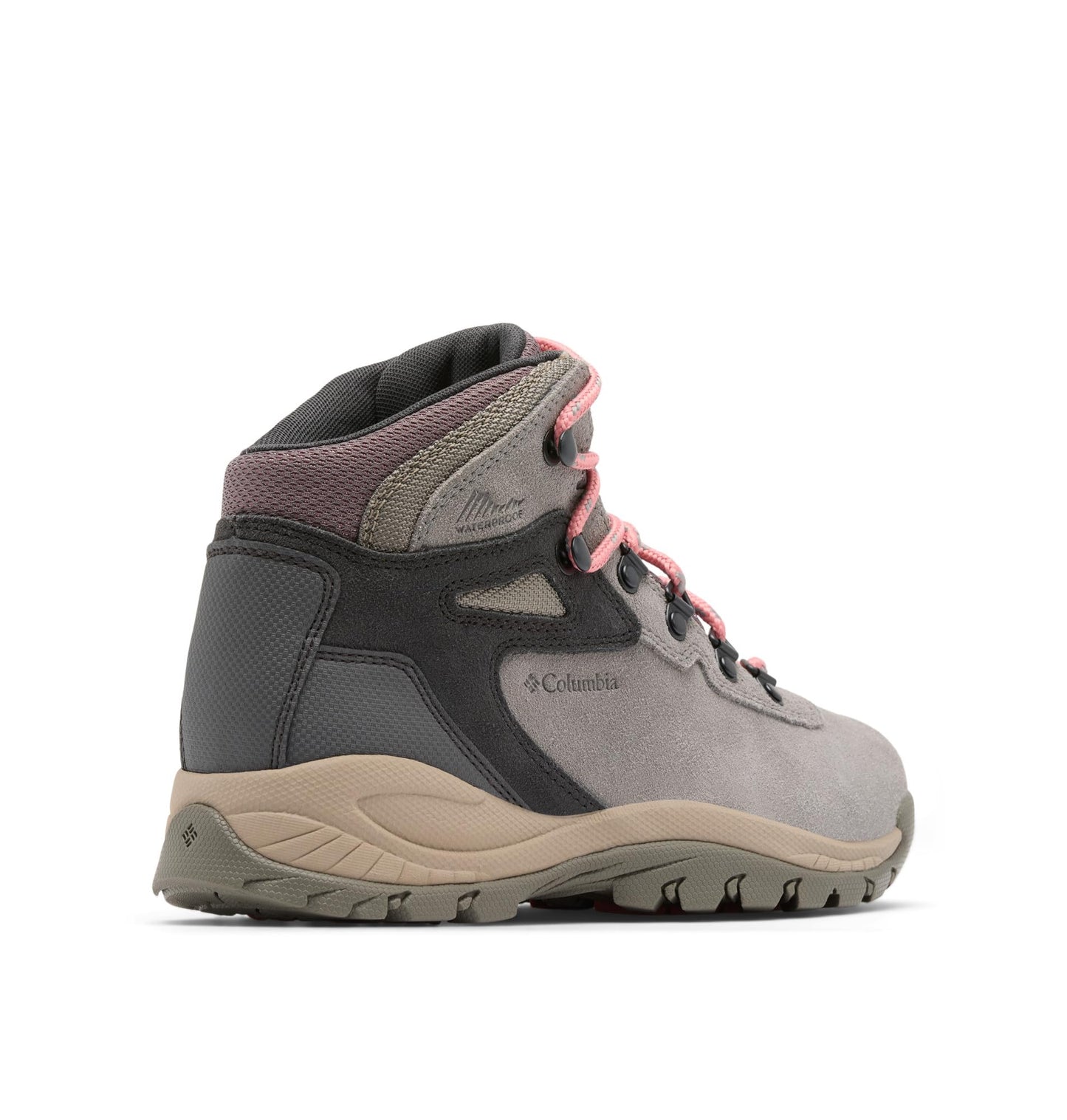 Columbia Womens Newton Ridge Plus Waterproof Amped, Stratus/Canyon Rose, 8