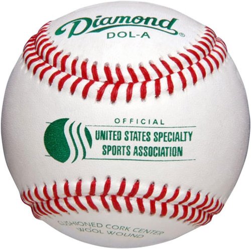 Diamond Usssa Dol-A Leather Baseballs - Premium Quality 12 Ball Pack for Enhanced Performance