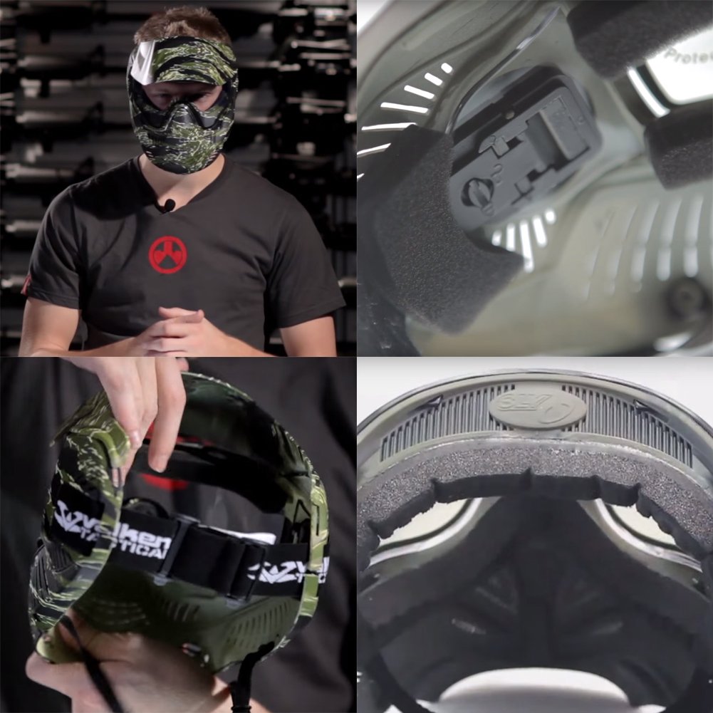 Evike Airsoft - Annex MI-5 Airsoft Paintball Full Face Face Pro by Valken - Black (ANSI Rated) - (PID: 48436)