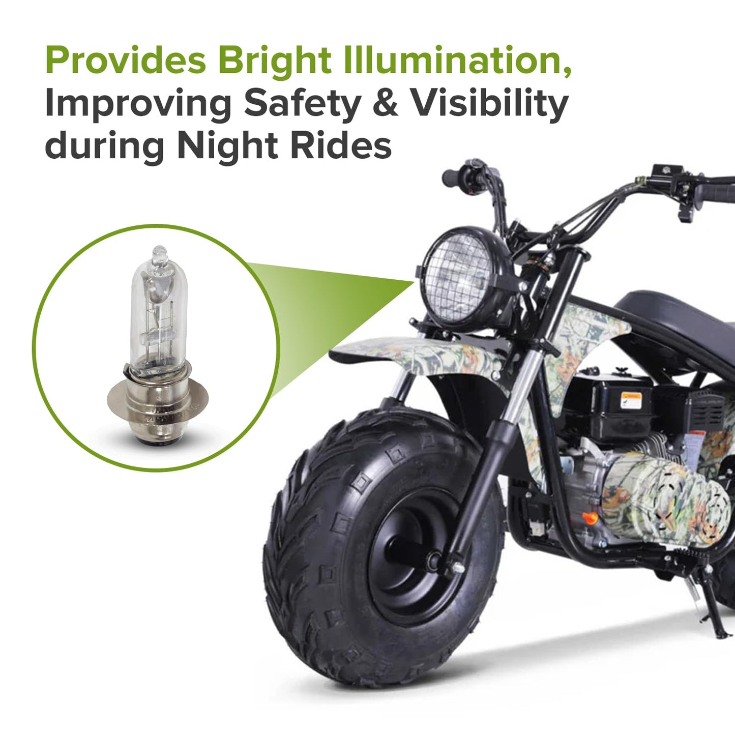 AlveyTech 12 Volt 35 Watt Headlight Bulb for Baja Mini Bikes